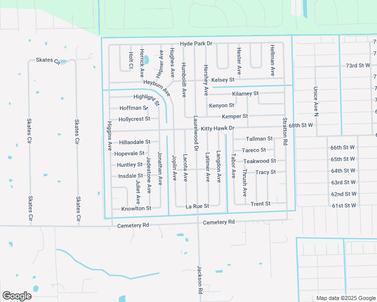 map of restaurants, bars, coffee shops, grocery stores, and more near 6062 Lacota Avenue in Fort Myers