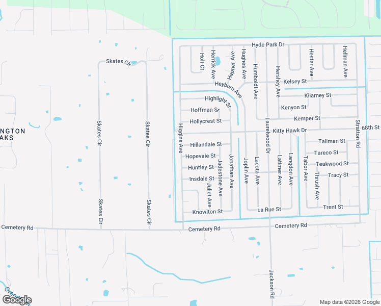 map of restaurants, bars, coffee shops, grocery stores, and more near 3865 Hillandale Street in Fort Myers