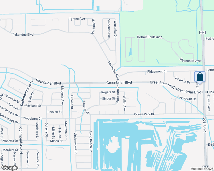 map of restaurants, bars, coffee shops, grocery stores, and more near 225 Greenbriar Boulevard in Lehigh Acres