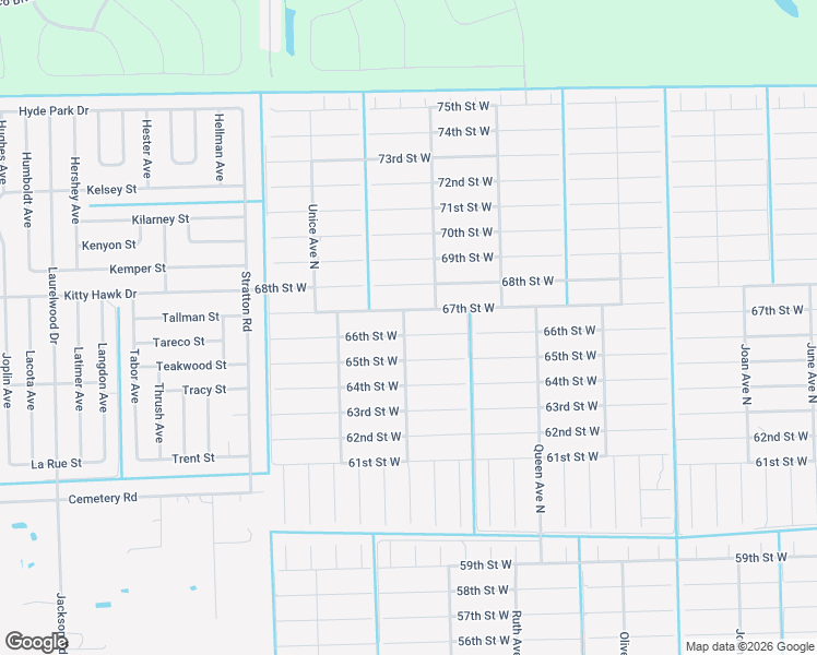 map of restaurants, bars, coffee shops, grocery stores, and more near 3418 66th Street West in Lehigh Acres