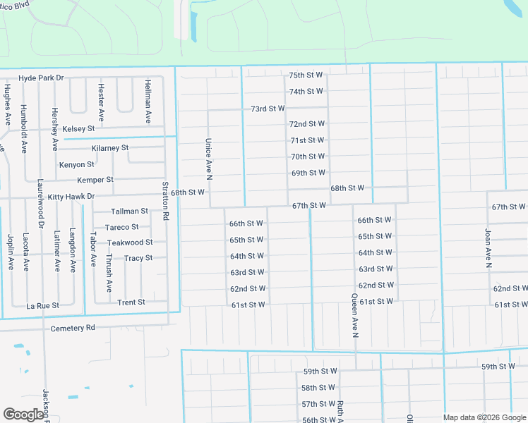 map of restaurants, bars, coffee shops, grocery stores, and more near 3418 66th Street West in Lehigh Acres