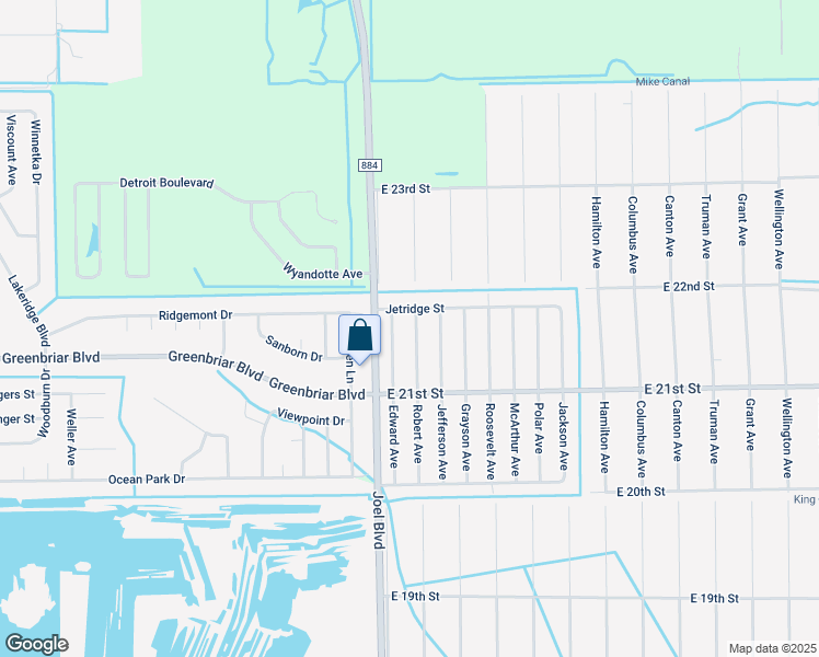 map of restaurants, bars, coffee shops, grocery stores, and more near 2123 Robert Avenue in Alva