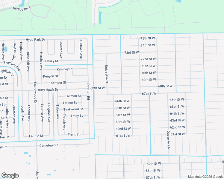 map of restaurants, bars, coffee shops, grocery stores, and more near 3511 68th Street West in Lehigh Acres