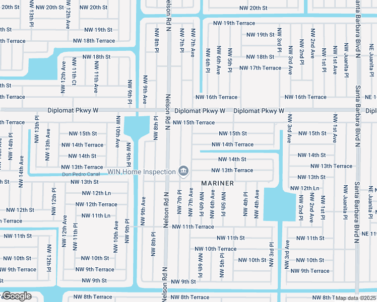 map of restaurants, bars, coffee shops, grocery stores, and more near 1410 NW 7th Ave in Cape Coral