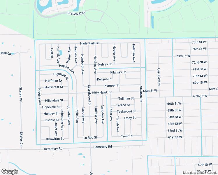 map of restaurants, bars, coffee shops, grocery stores, and more near 3754 Kitty Hawk Drive in Fort Myers