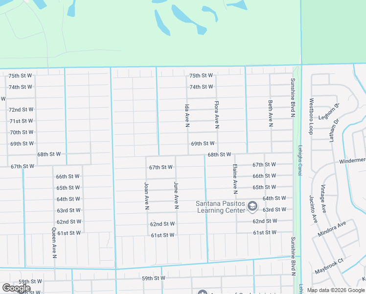 map of restaurants, bars, coffee shops, grocery stores, and more near 2803 69th Street West in Lehigh Acres