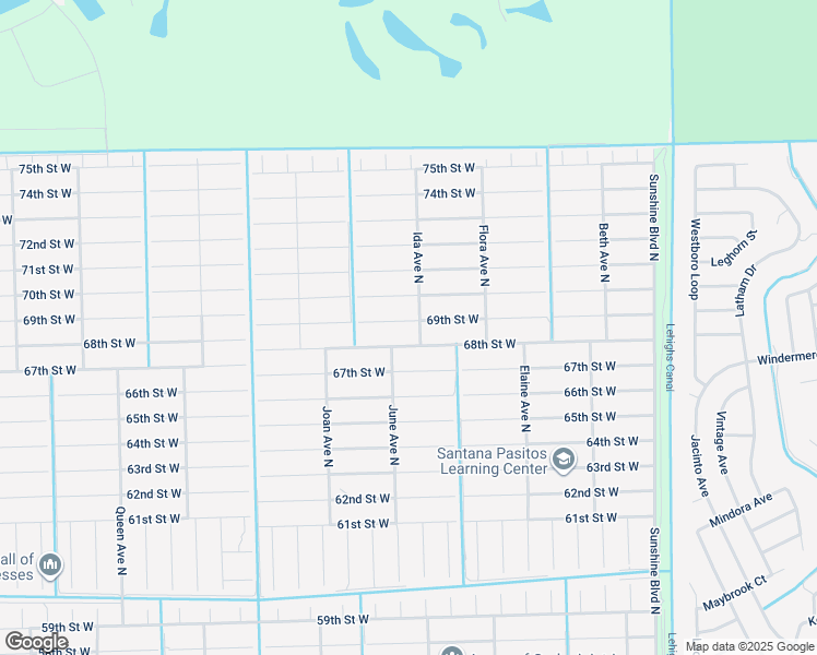 map of restaurants, bars, coffee shops, grocery stores, and more near 2803 69th Street West in Lehigh Acres