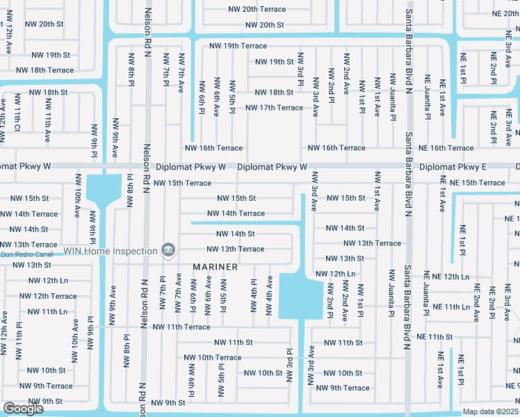 map of restaurants, bars, coffee shops, grocery stores, and more near 429 Northwest 15th Street in Cape Coral