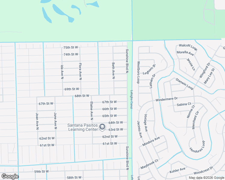map of restaurants, bars, coffee shops, grocery stores, and more near 2514 69th Street West in Lehigh Acres