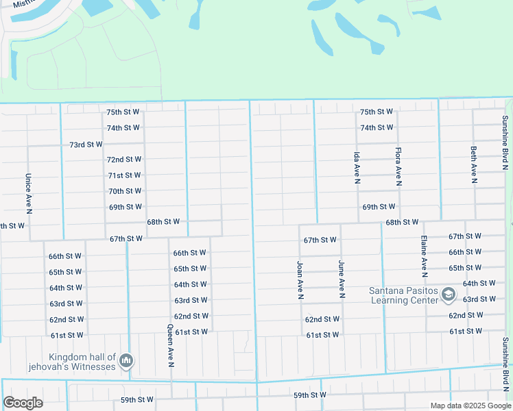 map of restaurants, bars, coffee shops, grocery stores, and more near 3012 69th Street West in Lehigh Acres