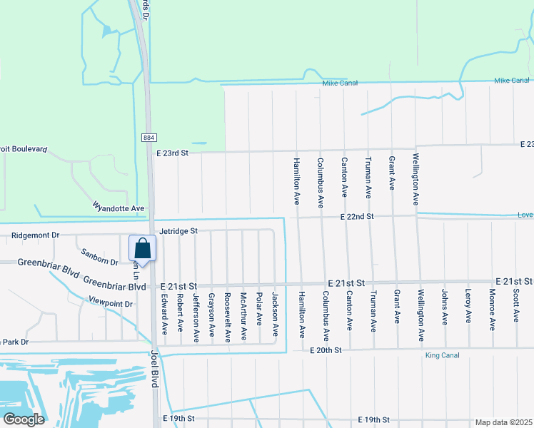 map of restaurants, bars, coffee shops, grocery stores, and more near 2201 Jackson Avenue in Alva