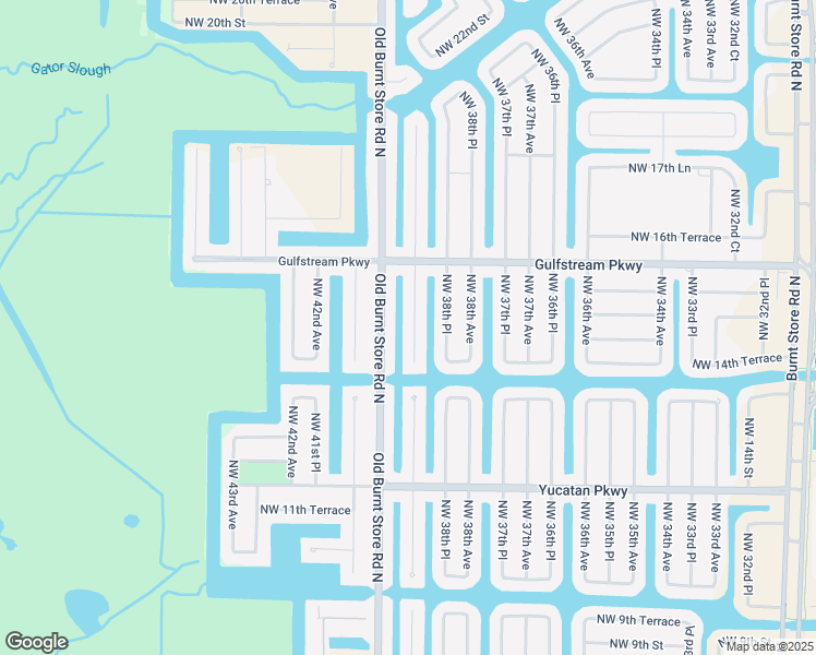 map of restaurants, bars, coffee shops, grocery stores, and more near 1442 Northwest 39th Avenue in Cape Coral