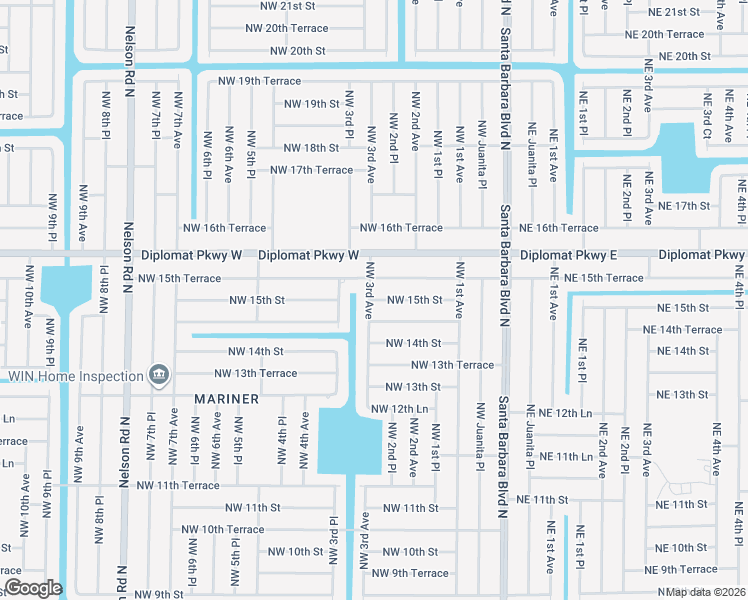 map of restaurants, bars, coffee shops, grocery stores, and more near 229 Northwest 15th Street in Cape Coral