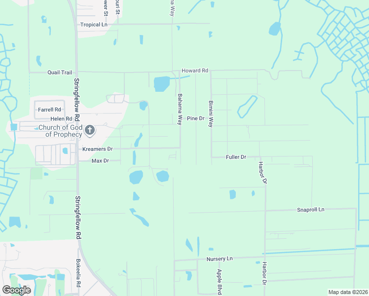 map of restaurants, bars, coffee shops, grocery stores, and more near 15098 Bahama Way in Bokeelia