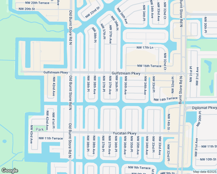 map of restaurants, bars, coffee shops, grocery stores, and more near 1512 Northwest 37th Avenue in Cape Coral