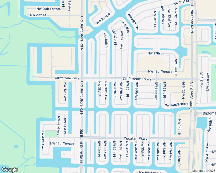 map of restaurants, bars, coffee shops, grocery stores, and more near 3716 Gulfstream Parkway in Cape Coral