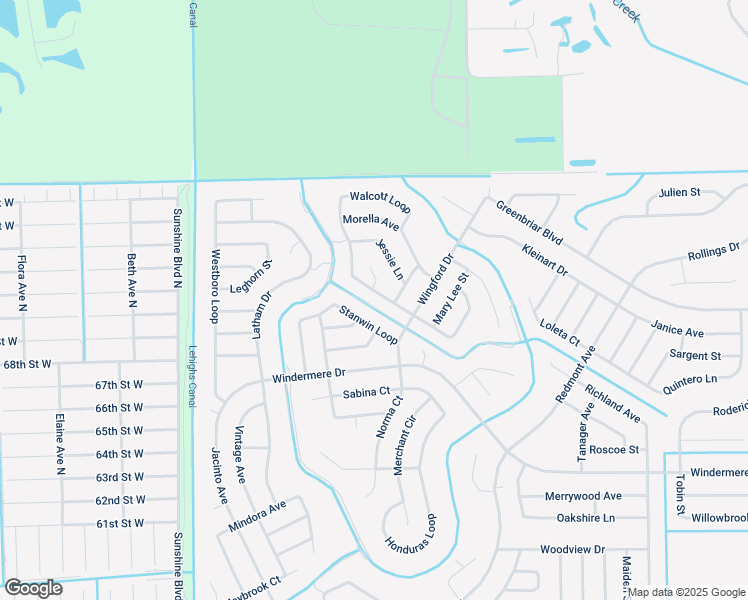 map of restaurants, bars, coffee shops, grocery stores, and more near 1925 Walcott Loop in Lehigh Acres