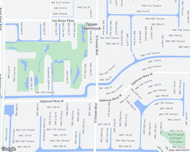 map of restaurants, bars, coffee shops, grocery stores, and more near 1508 El Dorado Boulevard North in Cape Coral