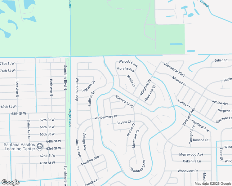 map of restaurants, bars, coffee shops, grocery stores, and more near 654 Stanwin Loop in Lehigh Acres