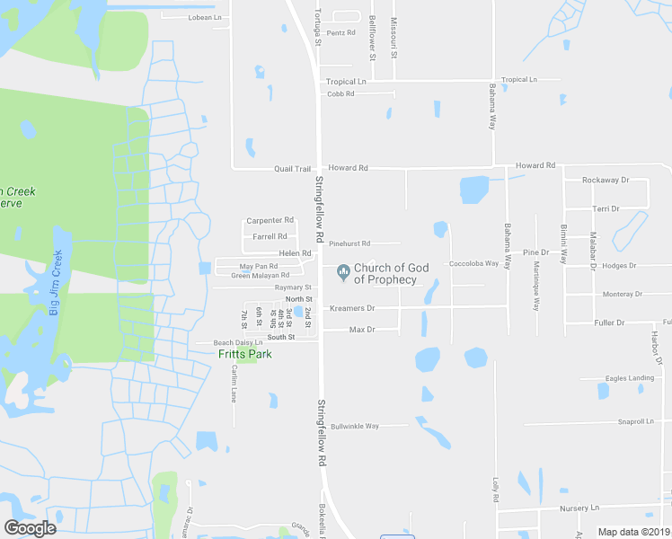 map of restaurants, bars, coffee shops, grocery stores, and more near 15206 Stringfellow Road in Bokeelia