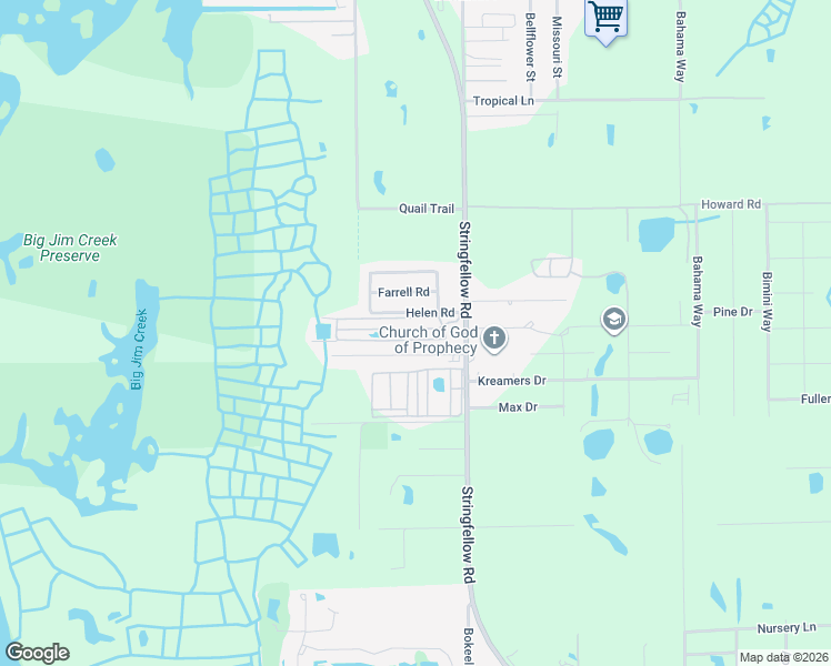 map of restaurants, bars, coffee shops, grocery stores, and more near 15175 Stringfellow Road in Bokeelia