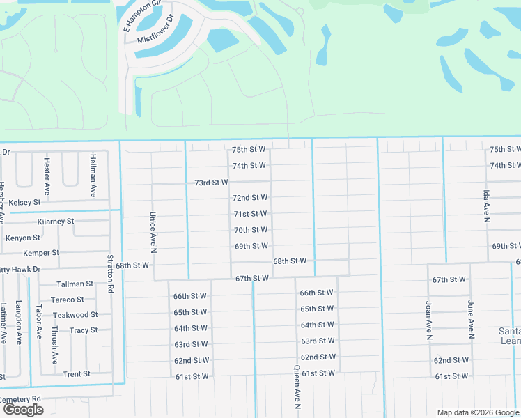 map of restaurants, bars, coffee shops, grocery stores, and more near 3304 71st Street West in Lehigh Acres