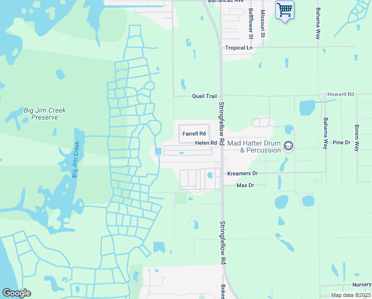 map of restaurants, bars, coffee shops, grocery stores, and more near 7641 May Pan Road in Bokeelia