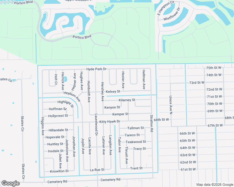 map of restaurants, bars, coffee shops, grocery stores, and more near 3737 Kelsey Street in Fort Myers