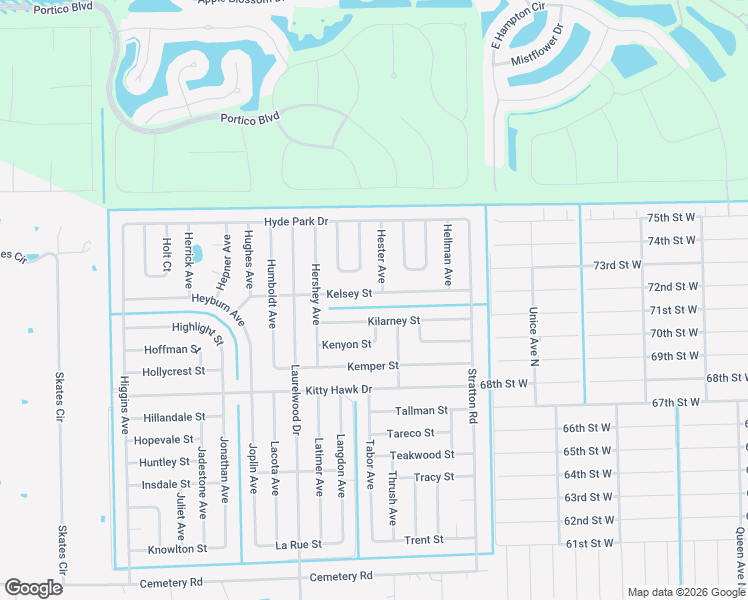 map of restaurants, bars, coffee shops, grocery stores, and more near 3737 Kelsey Street in Fort Myers