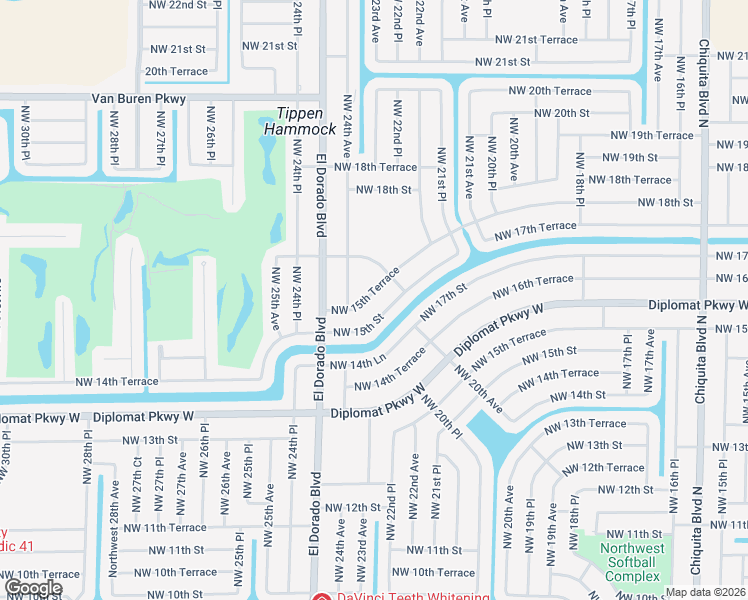 map of restaurants, bars, coffee shops, grocery stores, and more near 2264 Northwest 15th Street in Cape Coral