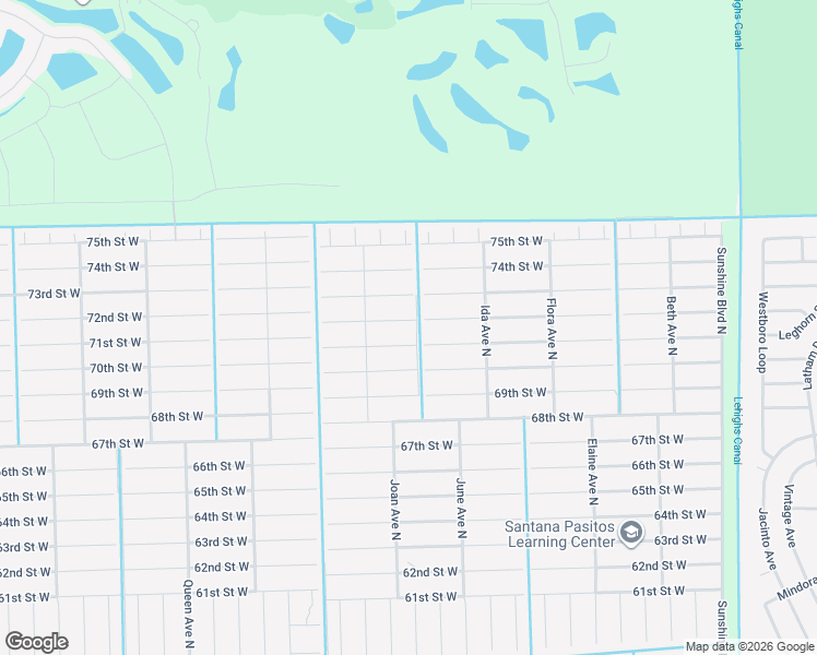 map of restaurants, bars, coffee shops, grocery stores, and more near 2906 71st Street West in Lehigh Acres