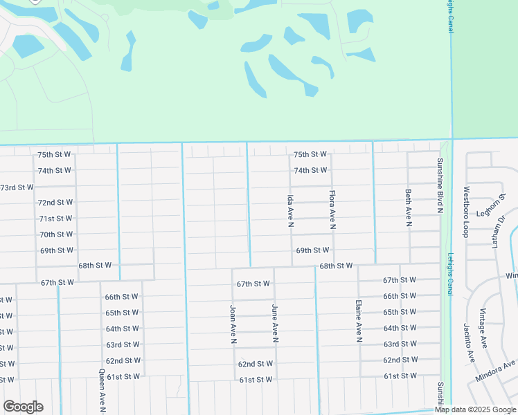 map of restaurants, bars, coffee shops, grocery stores, and more near 2815 72nd Street West in Lehigh Acres