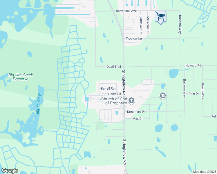 map of restaurants, bars, coffee shops, grocery stores, and more near 7728 Farrell Road in Bokeelia