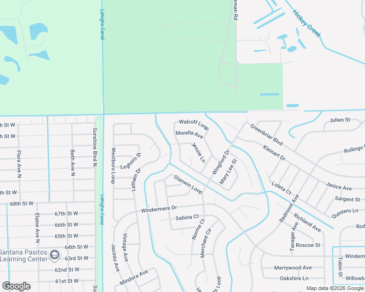 map of restaurants, bars, coffee shops, grocery stores, and more near 655 Jessie Lane in Lehigh Acres