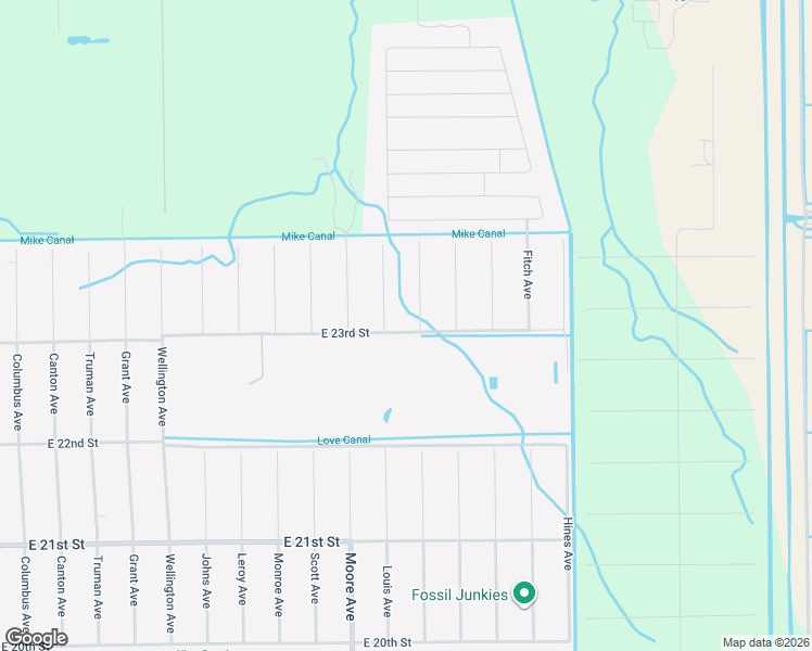 map of restaurants, bars, coffee shops, grocery stores, and more near 4105 East 23rd Street in Alva