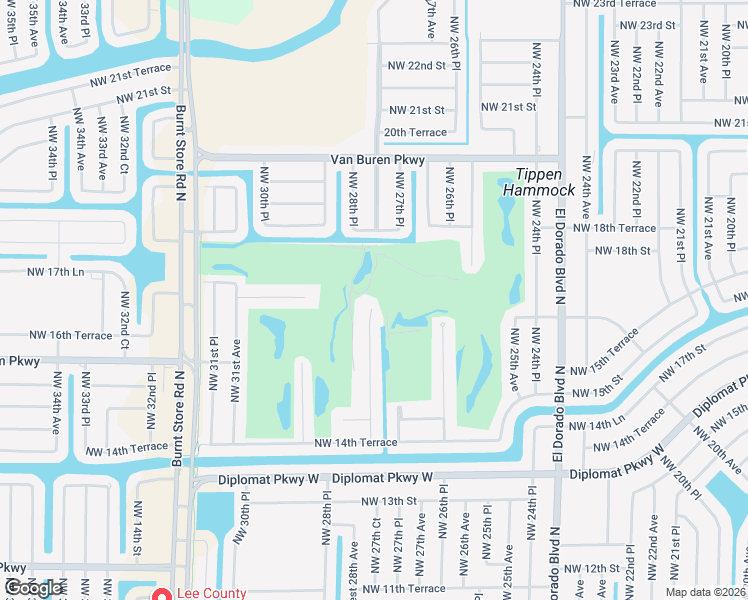 map of restaurants, bars, coffee shops, grocery stores, and more near 1581 Northwest 28th Avenue in Cape Coral