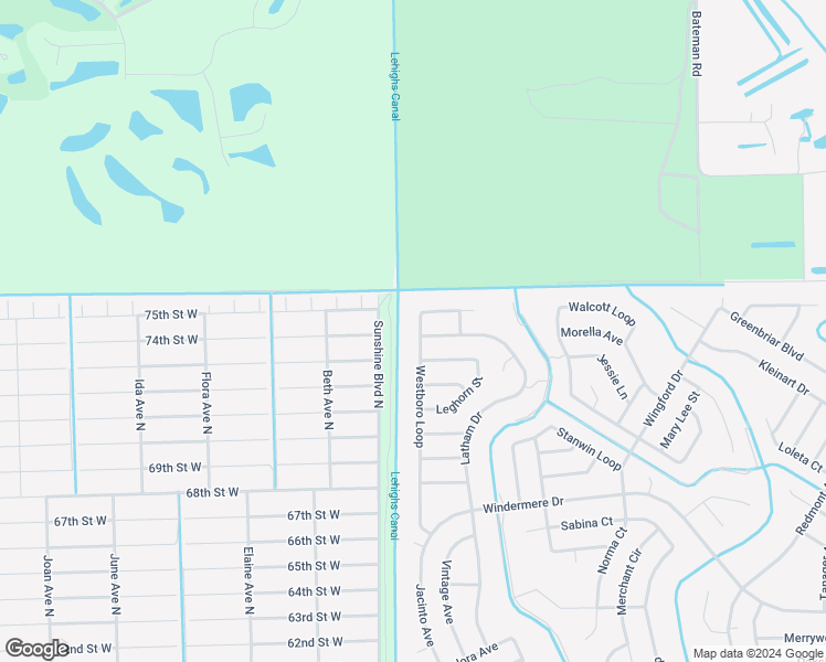 map of restaurants, bars, coffee shops, grocery stores, and more near 1965 Westboro Loop in Lehigh Acres