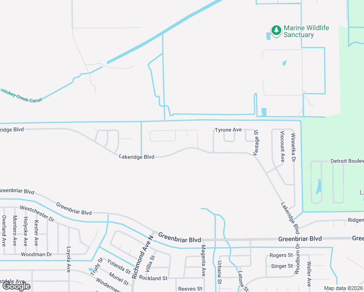 map of restaurants, bars, coffee shops, grocery stores, and more near 408 Lakeridge Boulevard in Lehigh Acres