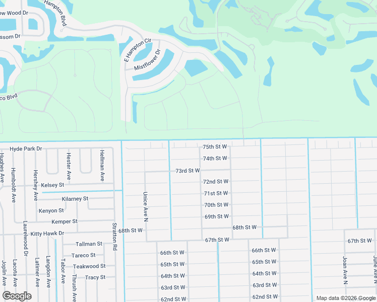 map of restaurants, bars, coffee shops, grocery stores, and more near 3407 75th Street West in Lehigh Acres