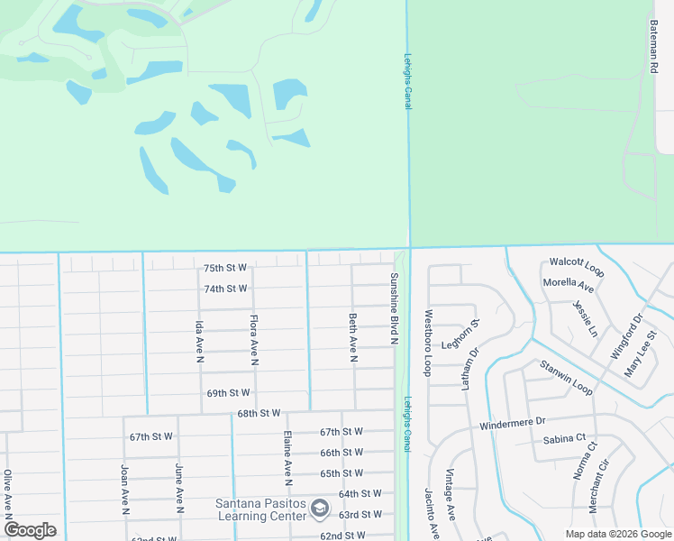 map of restaurants, bars, coffee shops, grocery stores, and more near 2519 75th Street West in Lehigh Acres
