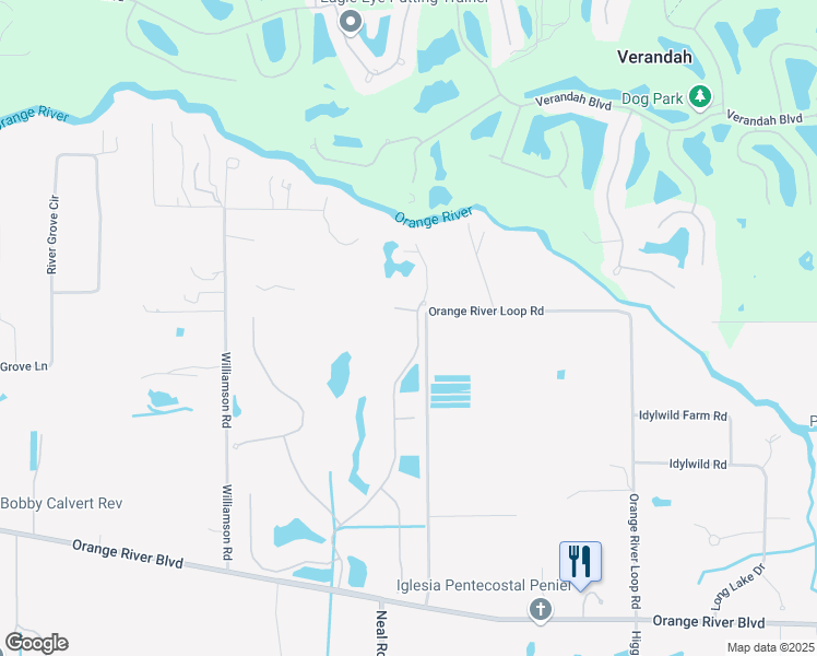 map of restaurants, bars, coffee shops, grocery stores, and more near 4030 Horse Creek Boulevard in Fort Myers