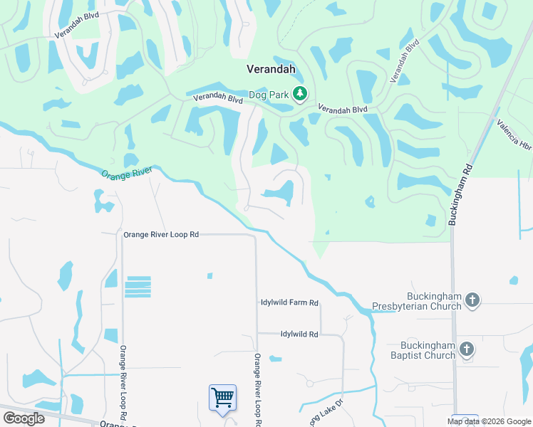 map of restaurants, bars, coffee shops, grocery stores, and more near 13000 River Bluff Court in Fort Myers