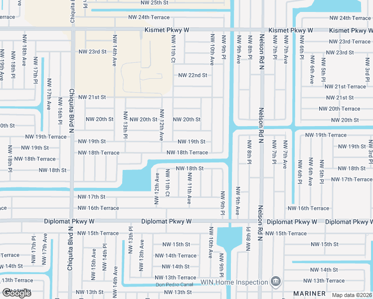 map of restaurants, bars, coffee shops, grocery stores, and more near 1118 Northwest 19th Street in Cape Coral