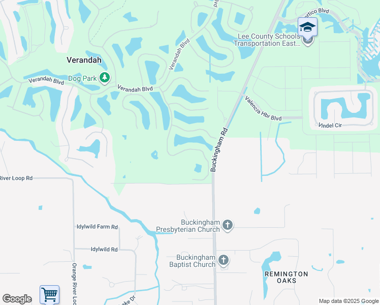 map of restaurants, bars, coffee shops, grocery stores, and more near 3981 Otter Bend Circle in Fort Myers