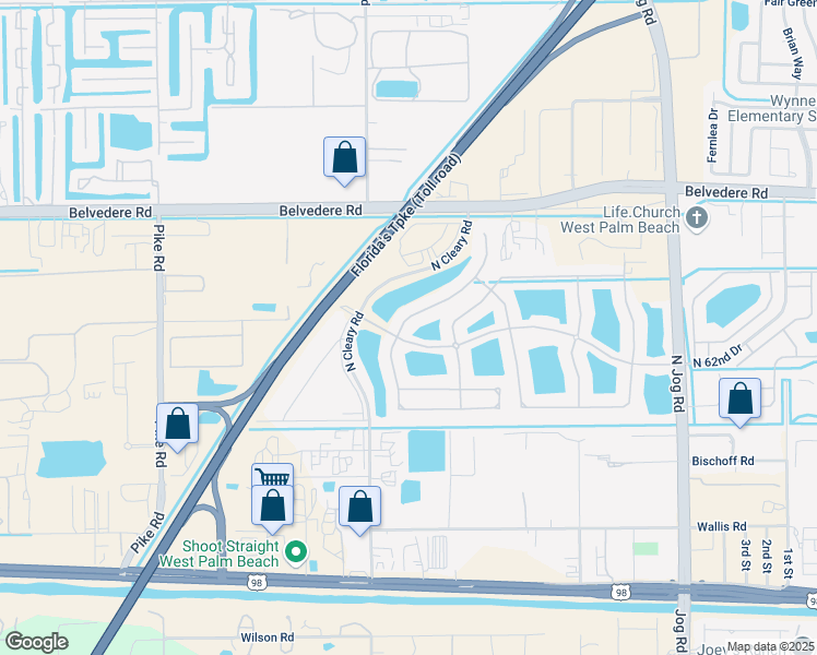map of restaurants, bars, coffee shops, grocery stores, and more near 700 Gazetta Way in West Palm Beach