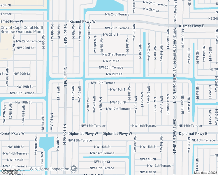 map of restaurants, bars, coffee shops, grocery stores, and more near 427 Northwest 19th Street in Cape Coral