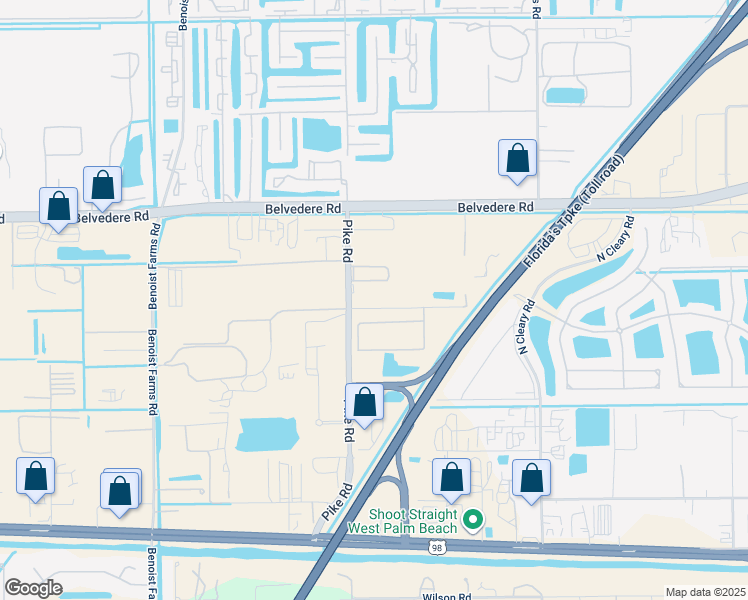 map of restaurants, bars, coffee shops, grocery stores, and more near 7329 7th Place North in West Palm Beach