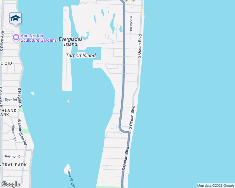 map of restaurants, bars, coffee shops, grocery stores, and more near 760 South County Road in Palm Beach