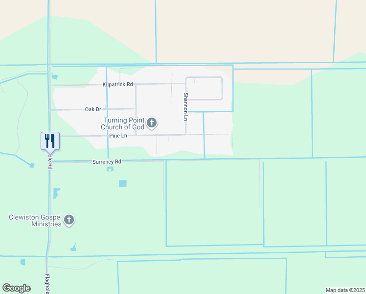 map of restaurants, bars, coffee shops, grocery stores, and more near 236 Pine Lane in Clewiston