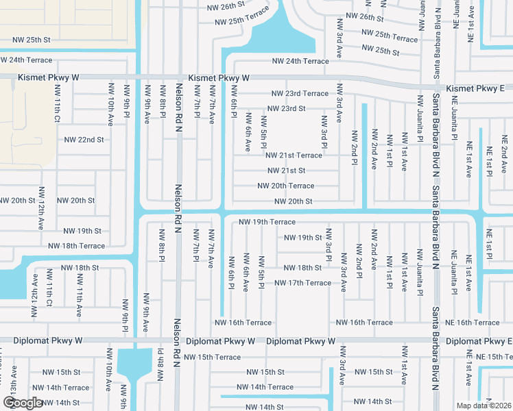 map of restaurants, bars, coffee shops, grocery stores, and more near 528 Northwest 20th Street in Cape Coral